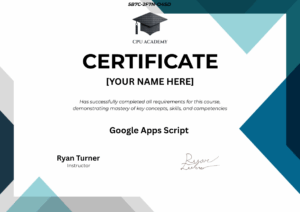 Course Certificate